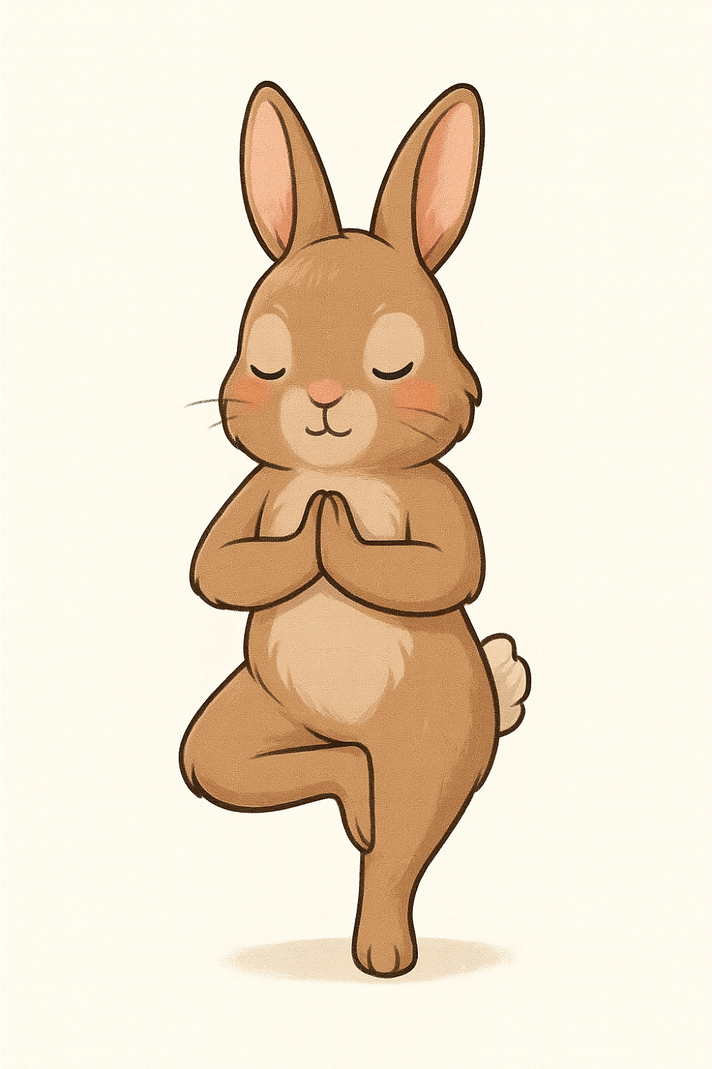 立ち木ポーズのうさぎ